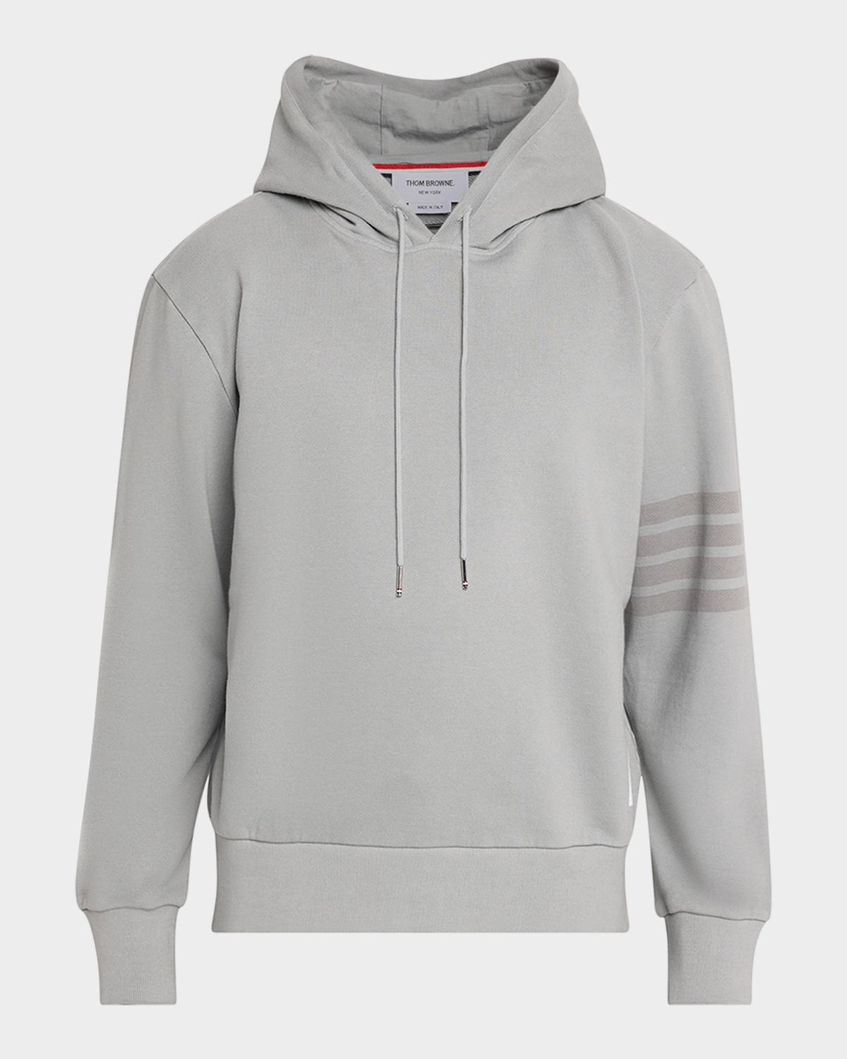 Thom Browne Men's 4-Bar Cotton Hoodie