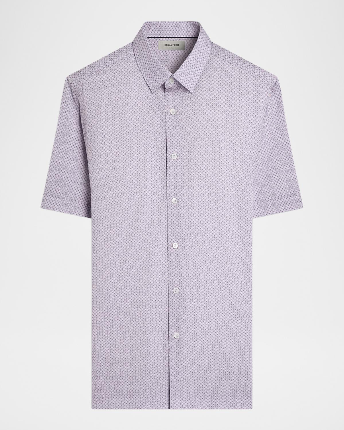 Bugatchi Men's Orson Floral-Print Cotton Short-Sleeve Shirt