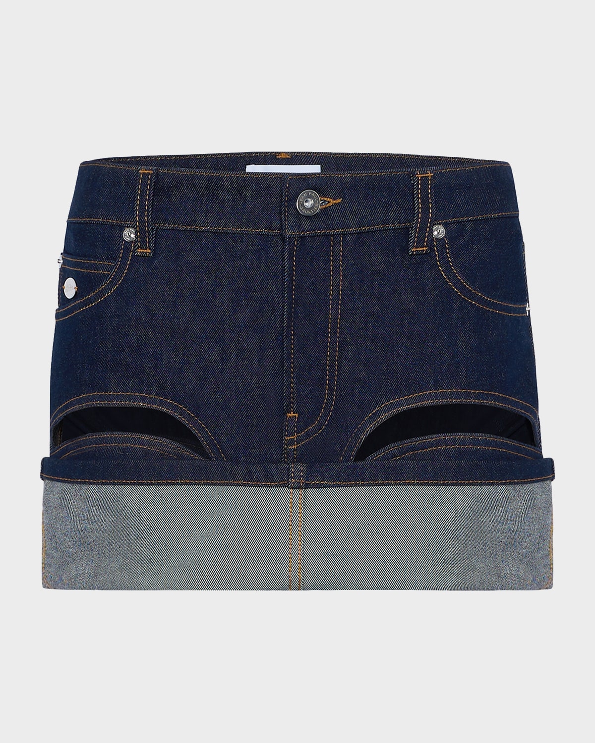 Jean Paul Gaultier Cutout Denim Mini Skirt | Thumbnail 3