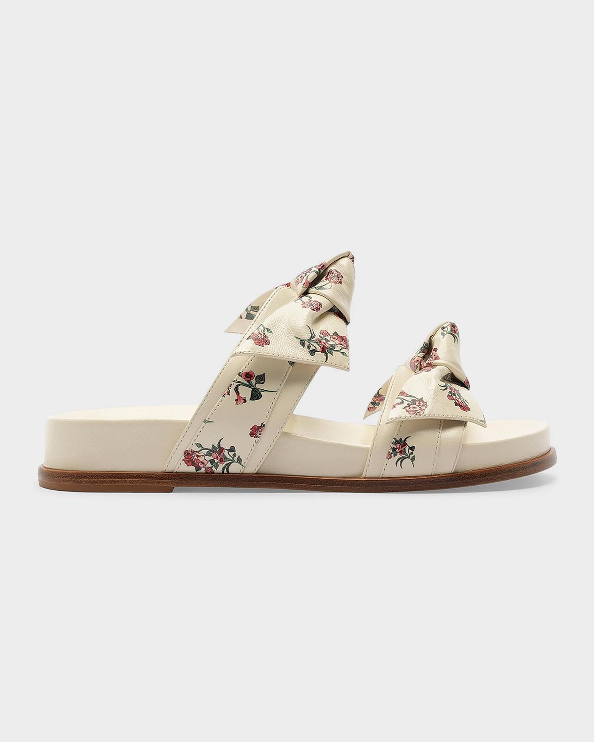 Alexandre Birman x Agua by Agua Bendita Maxi Clarita Floral-Printed Leather Sandals
