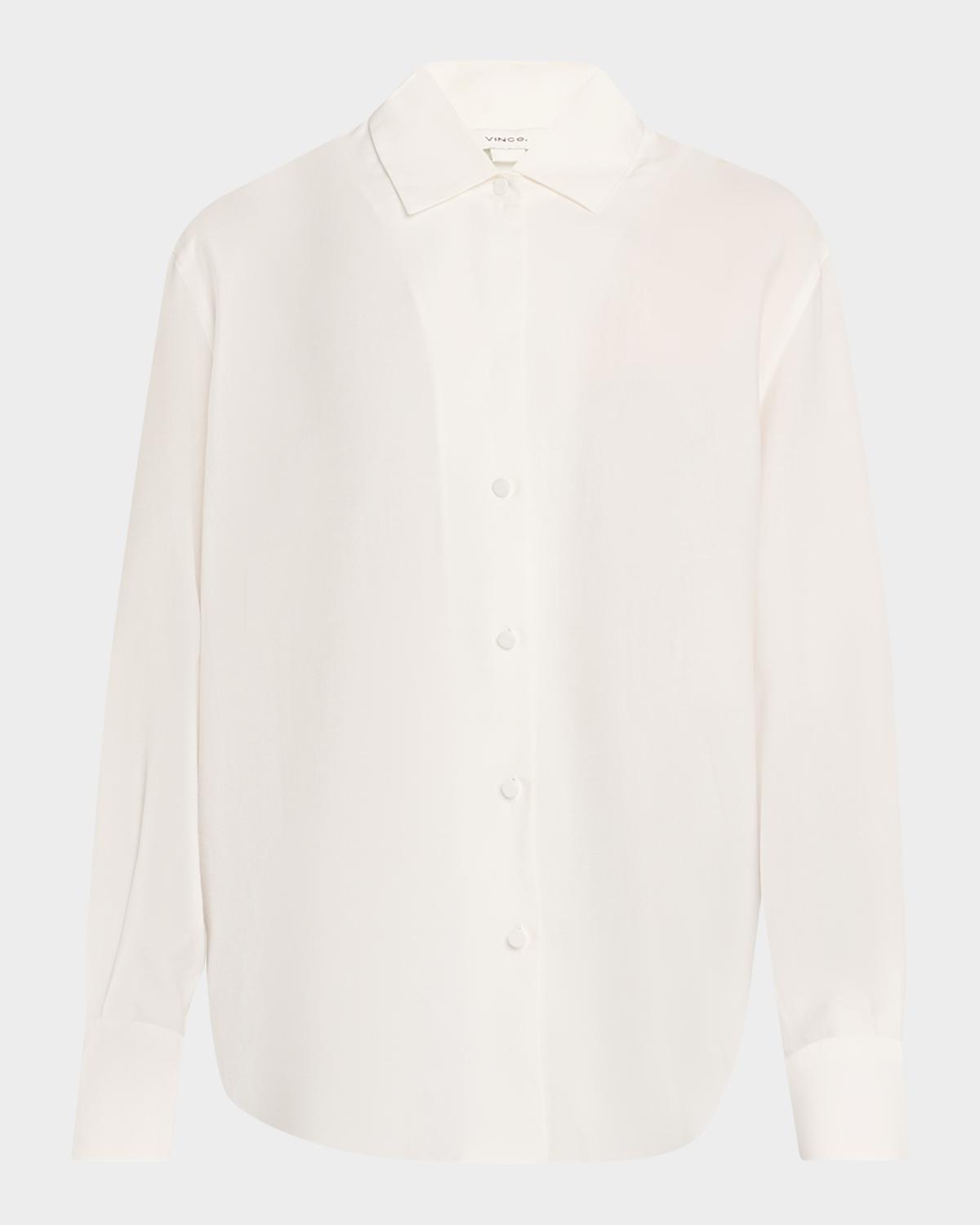 Vince Refined Twill Covered Button Shirt