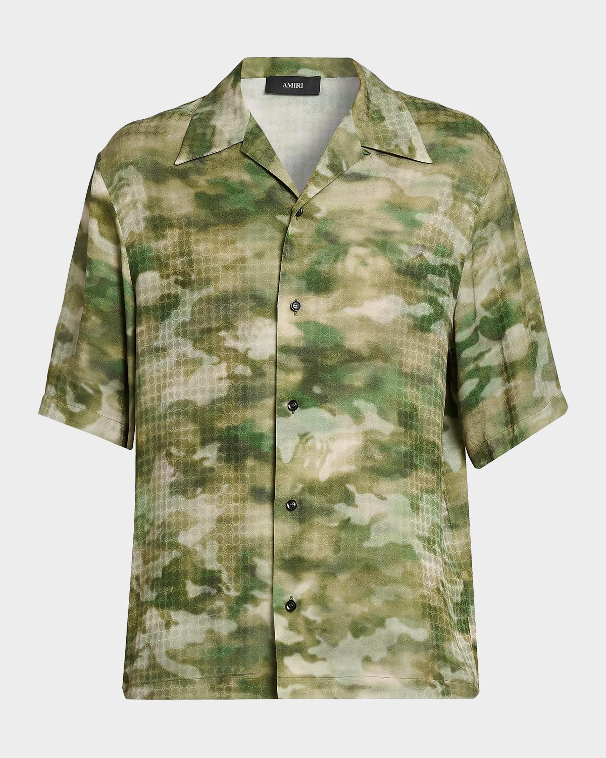 Amiri Ma Quad Camouflage Button-Front Shirt