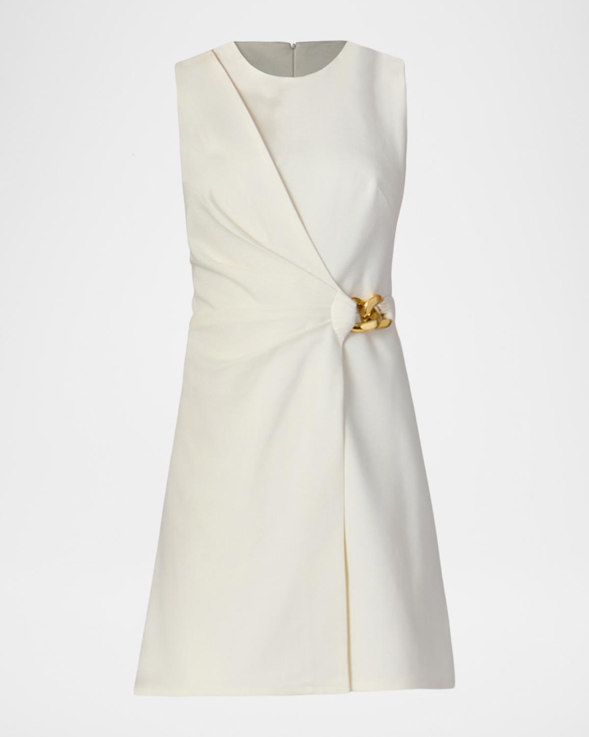 Shoshanna Lily Chain-Embellished Ponte Mini Dress
