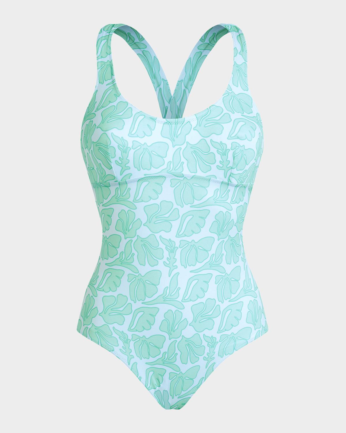Vilebrequin Seashell-Print Jersey One-Piece Swimsuit