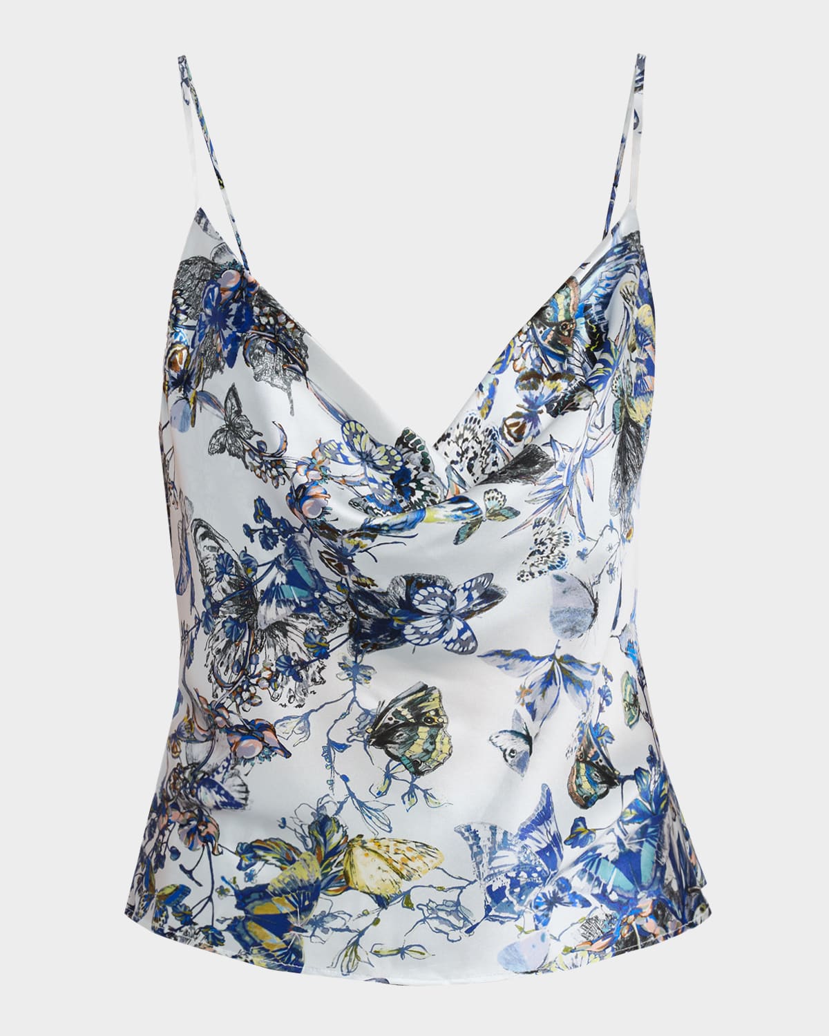 L 'Agence Calista Cowl-Neck Silk Camisole