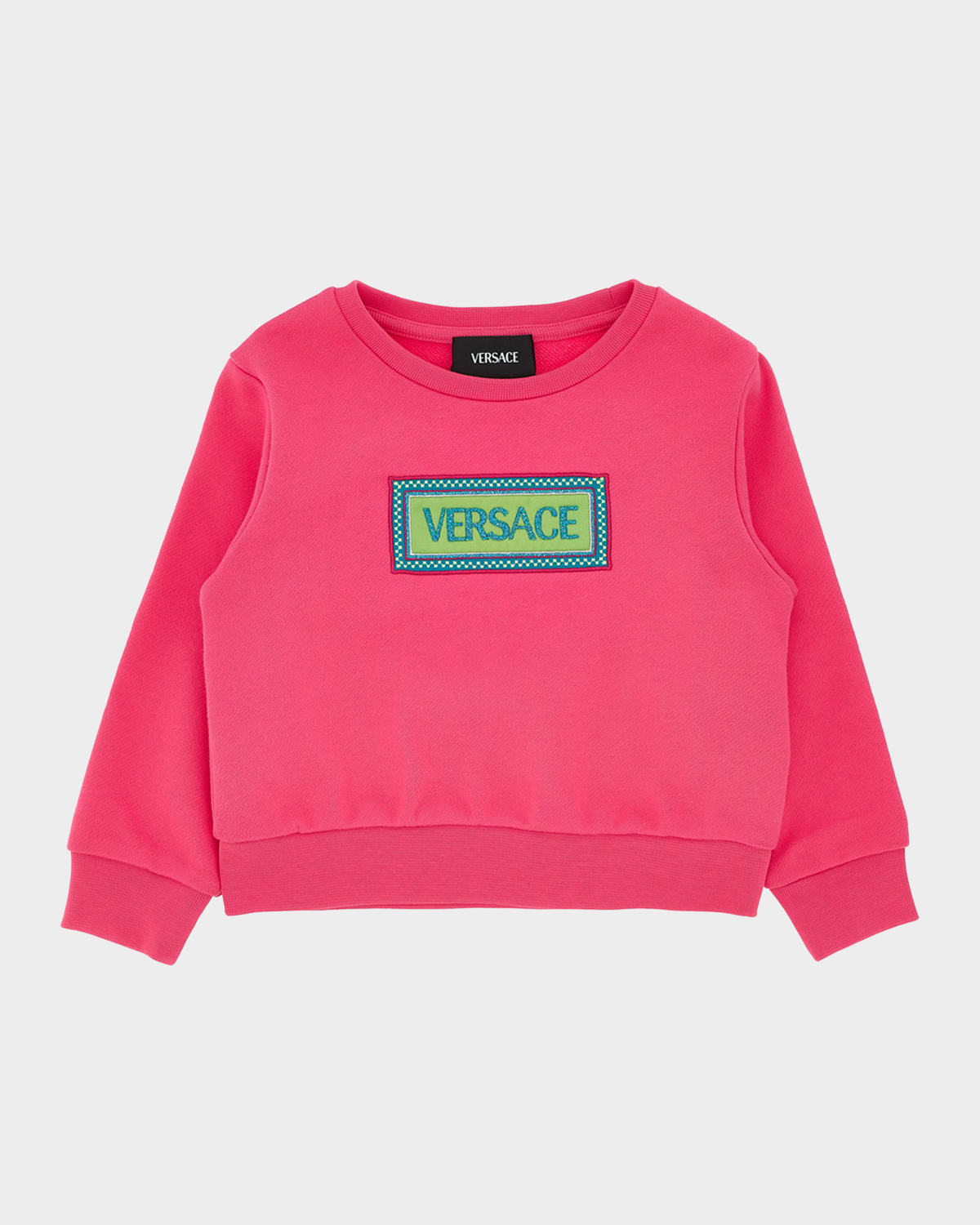 Versace Girl 's '90s Vintage Logo Cotton Sweatshirt, Size 12M-5