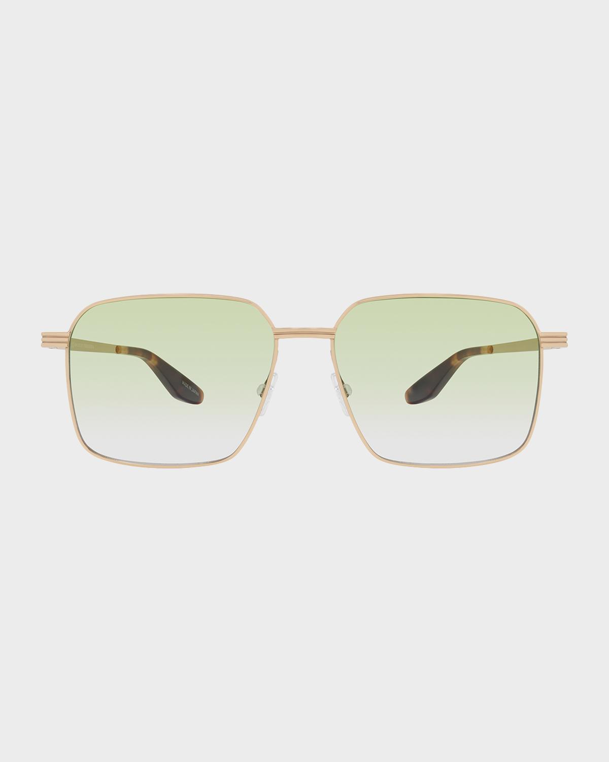 Barton Perreira Men's Hampton Square Titanium Sunglasses