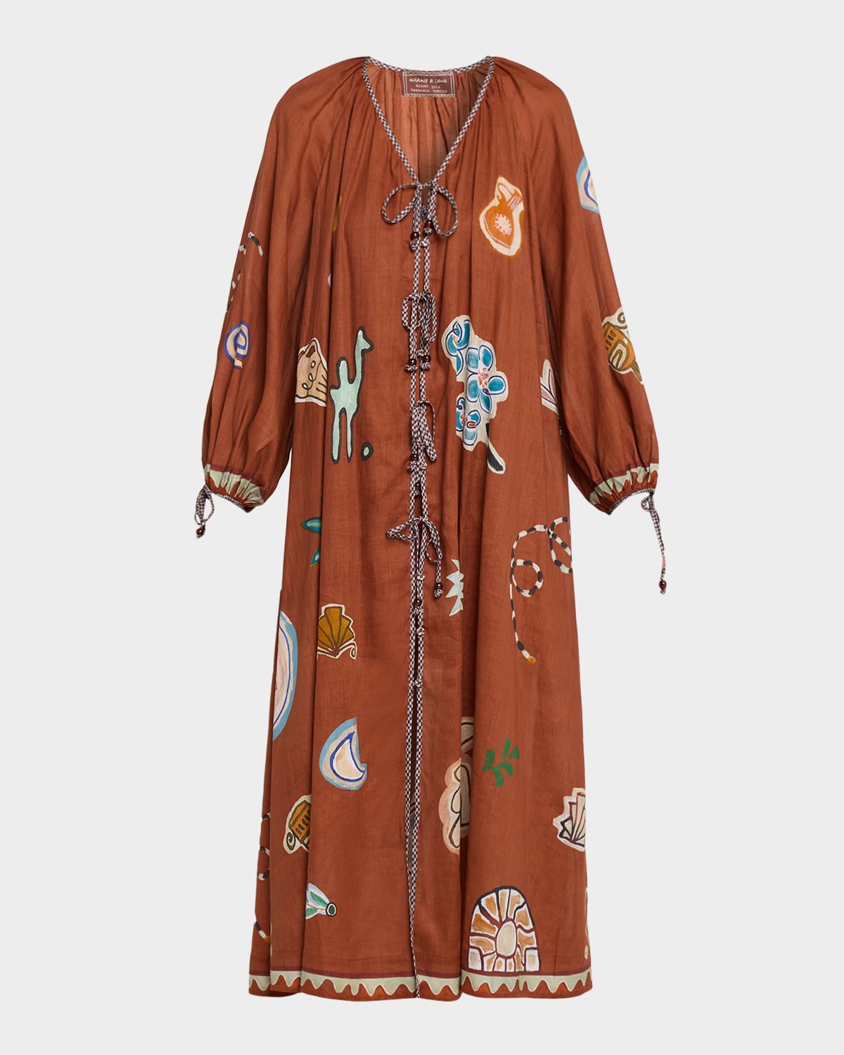 Soleil D & apos;Amour Wrap Mini Dress