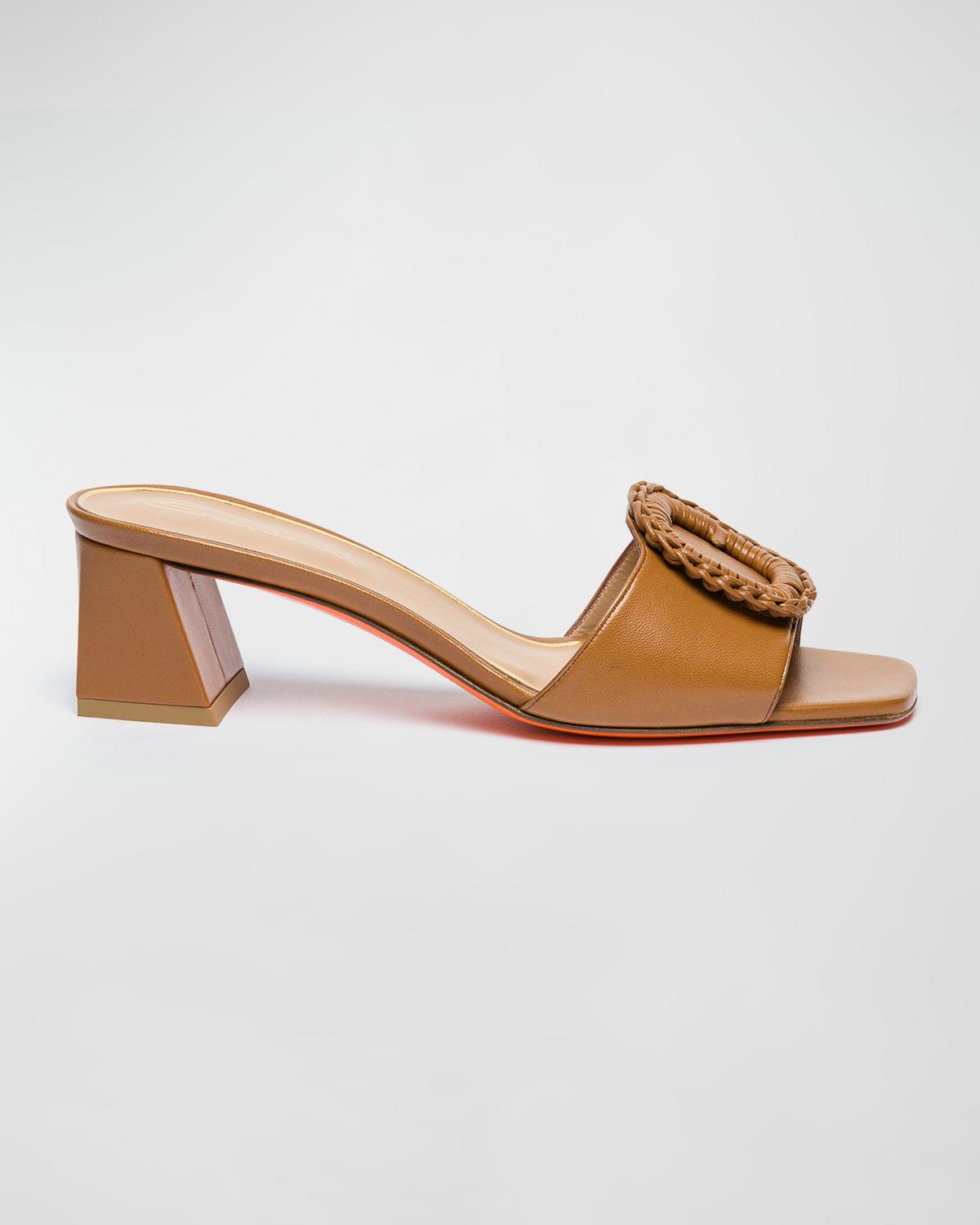 Corolle Leather Buckle Mules