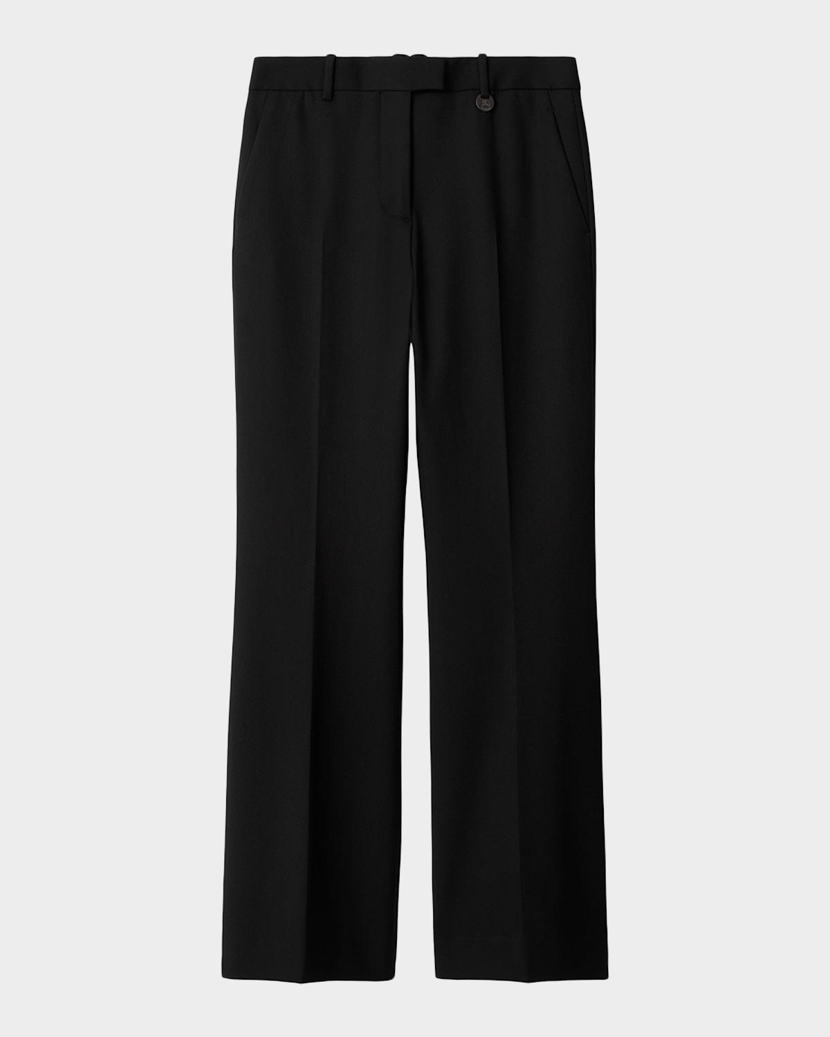 Burberry Tessa Wool-Twill Bootcut Pants