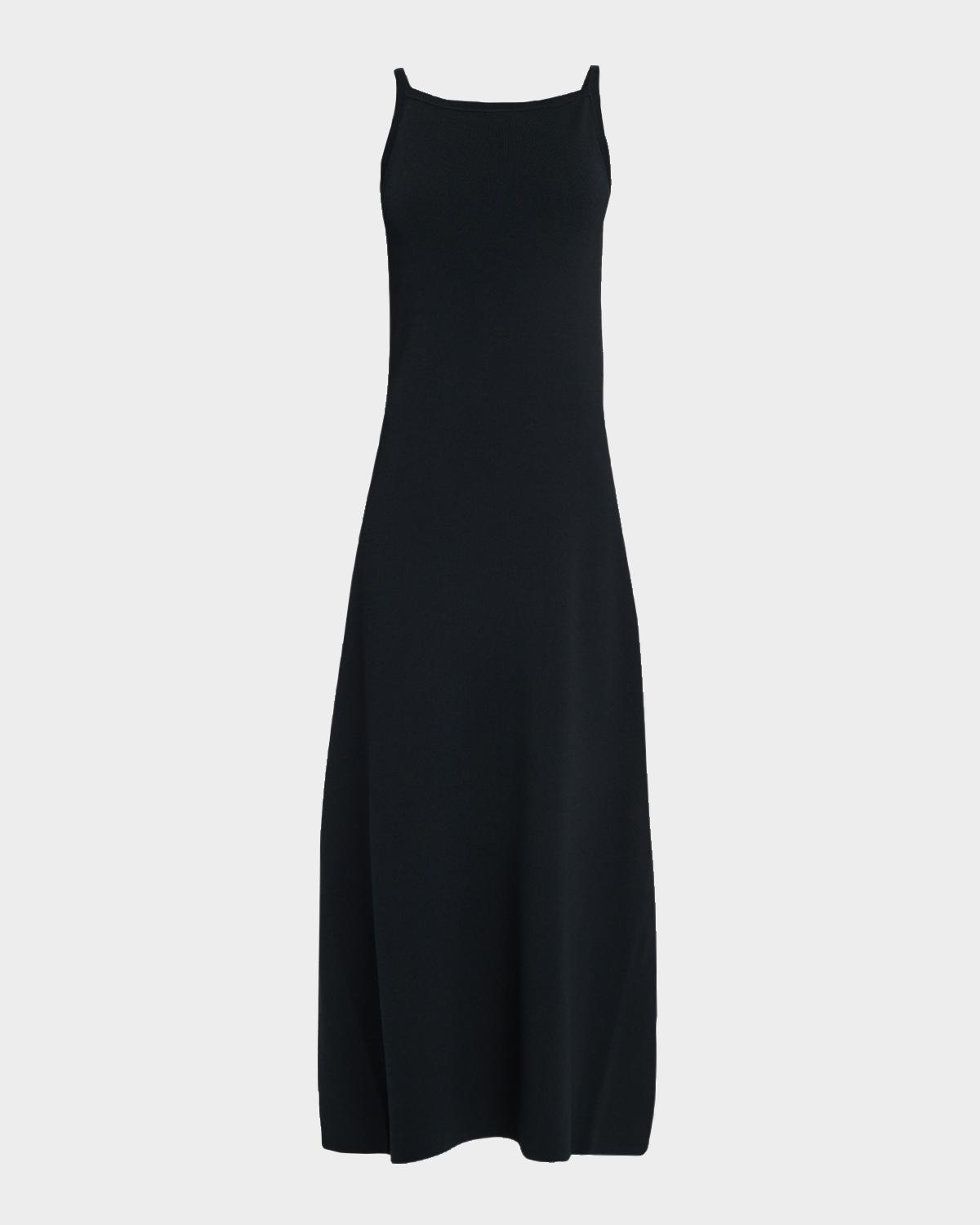 Joseph Sleeveless Square-Neck Knit Midi Dress