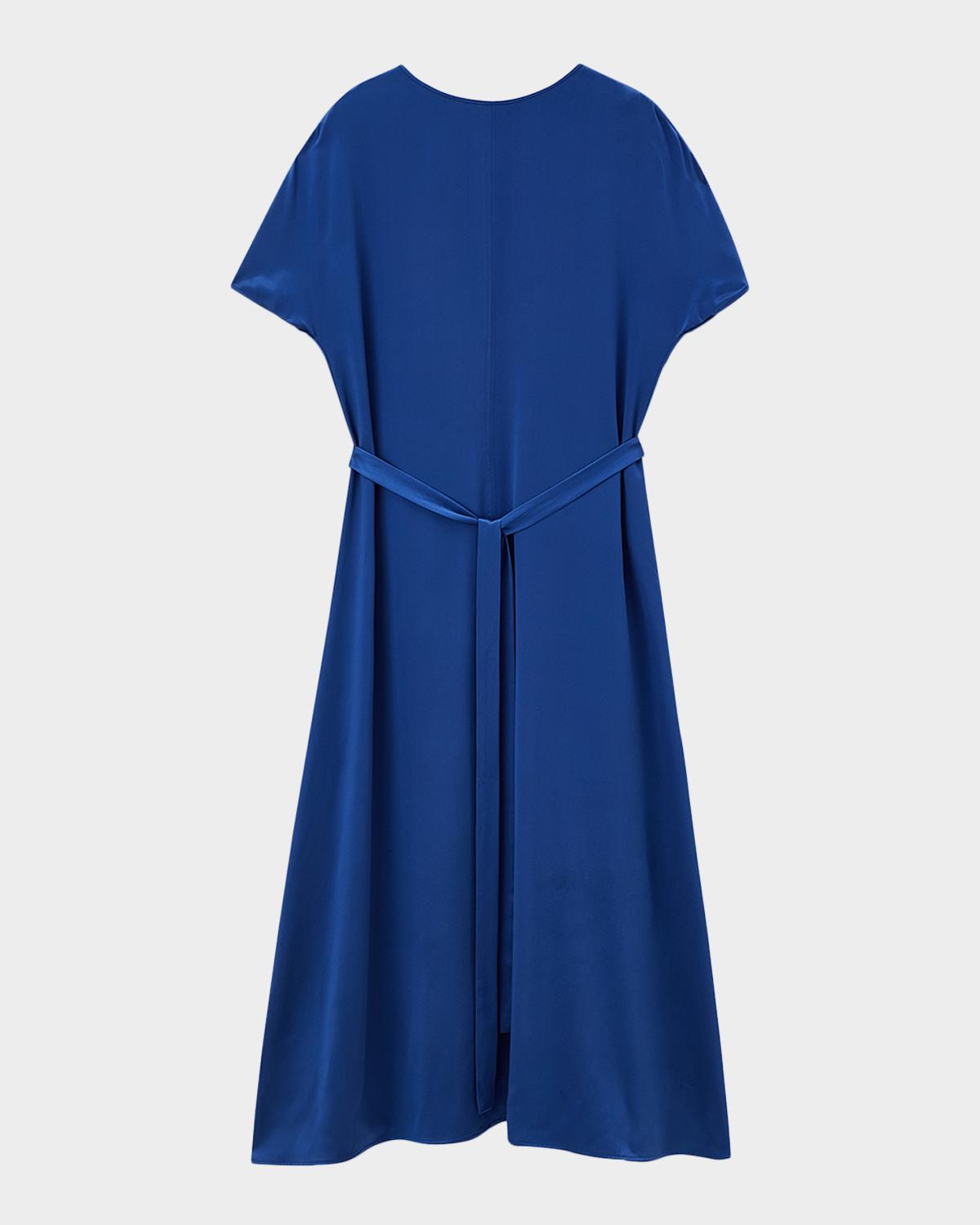 Joseph Split-Sleeve Silk Maxi Dress