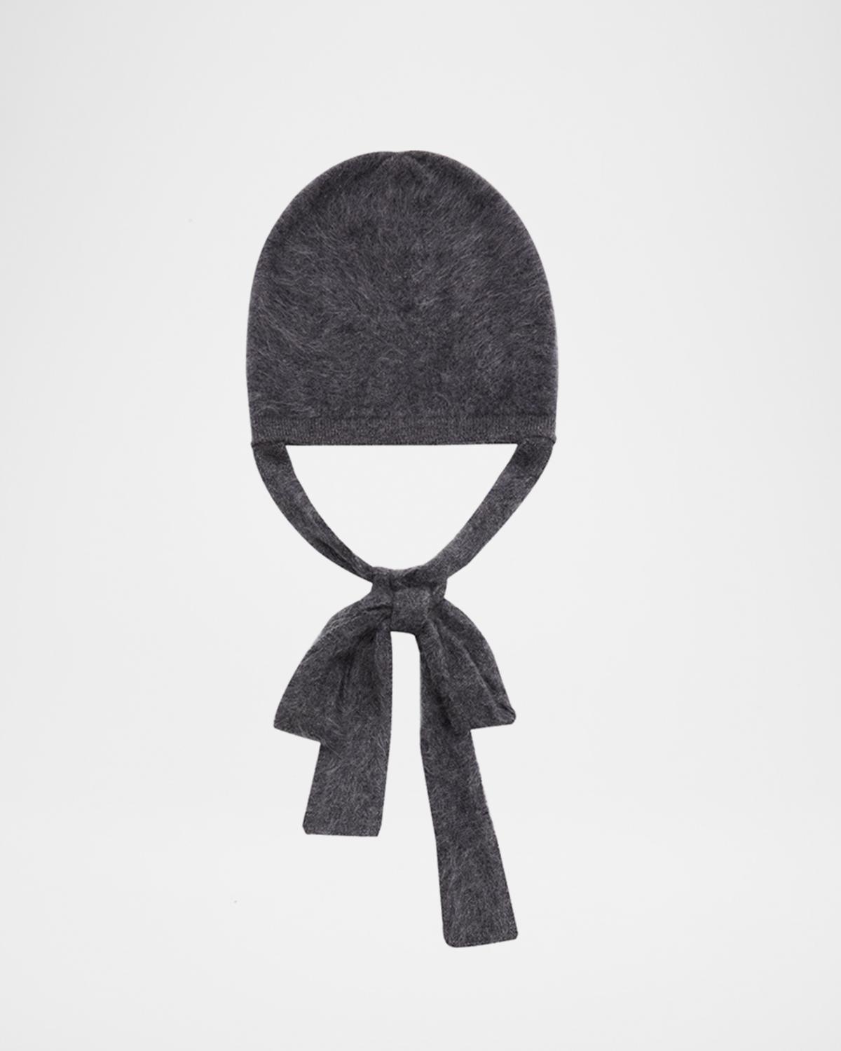 Lisa Yang The Brushed Cashmere Tied Hood