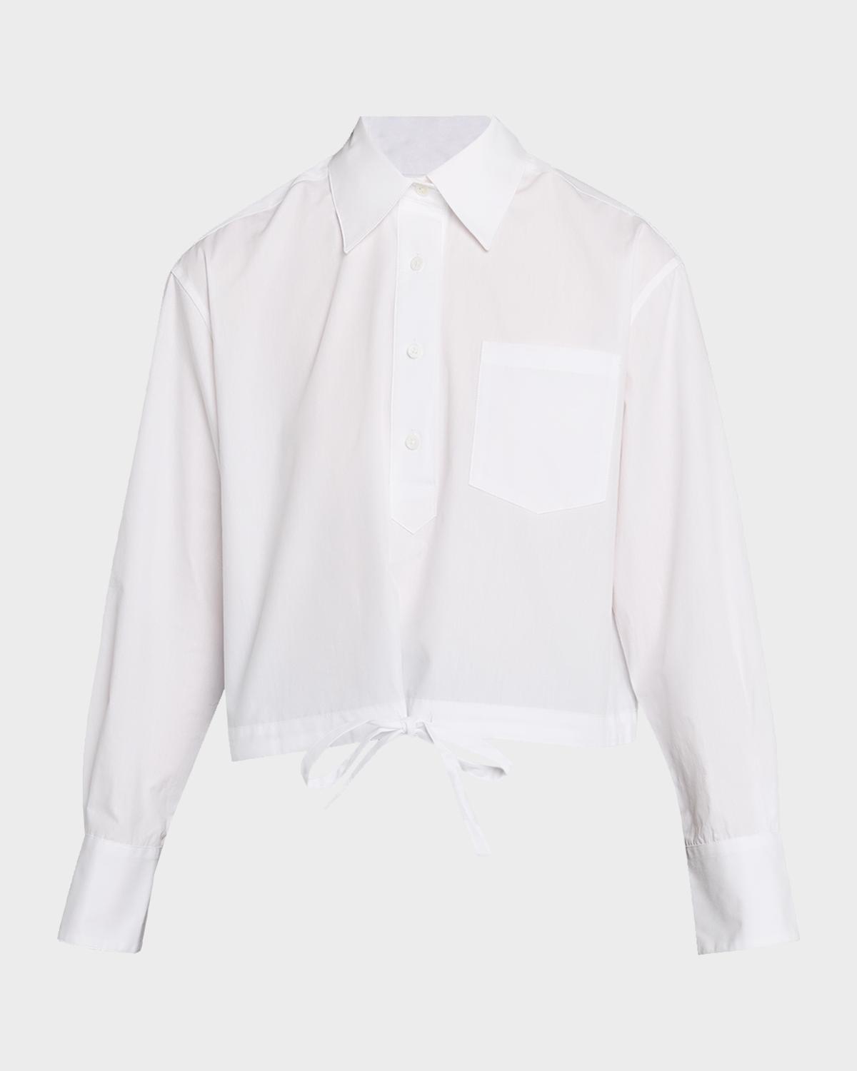 WE-AR4 The CC Cropped Cotton Shirt
