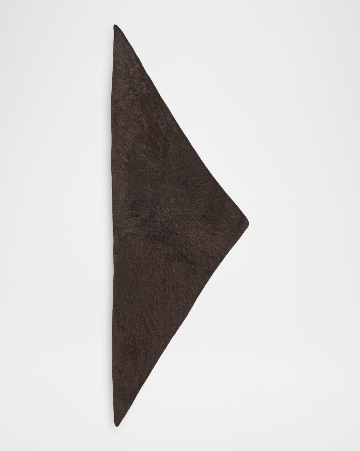 Lisa Yang Brushed Cashmere Bandana Scarf