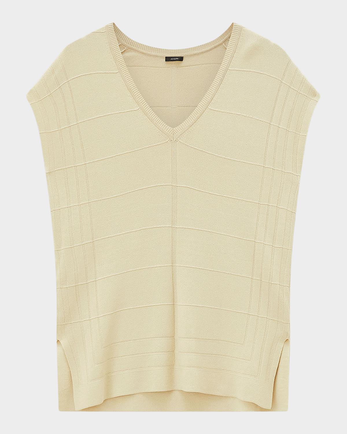Joseph V-Neck Stretch Viscose Top