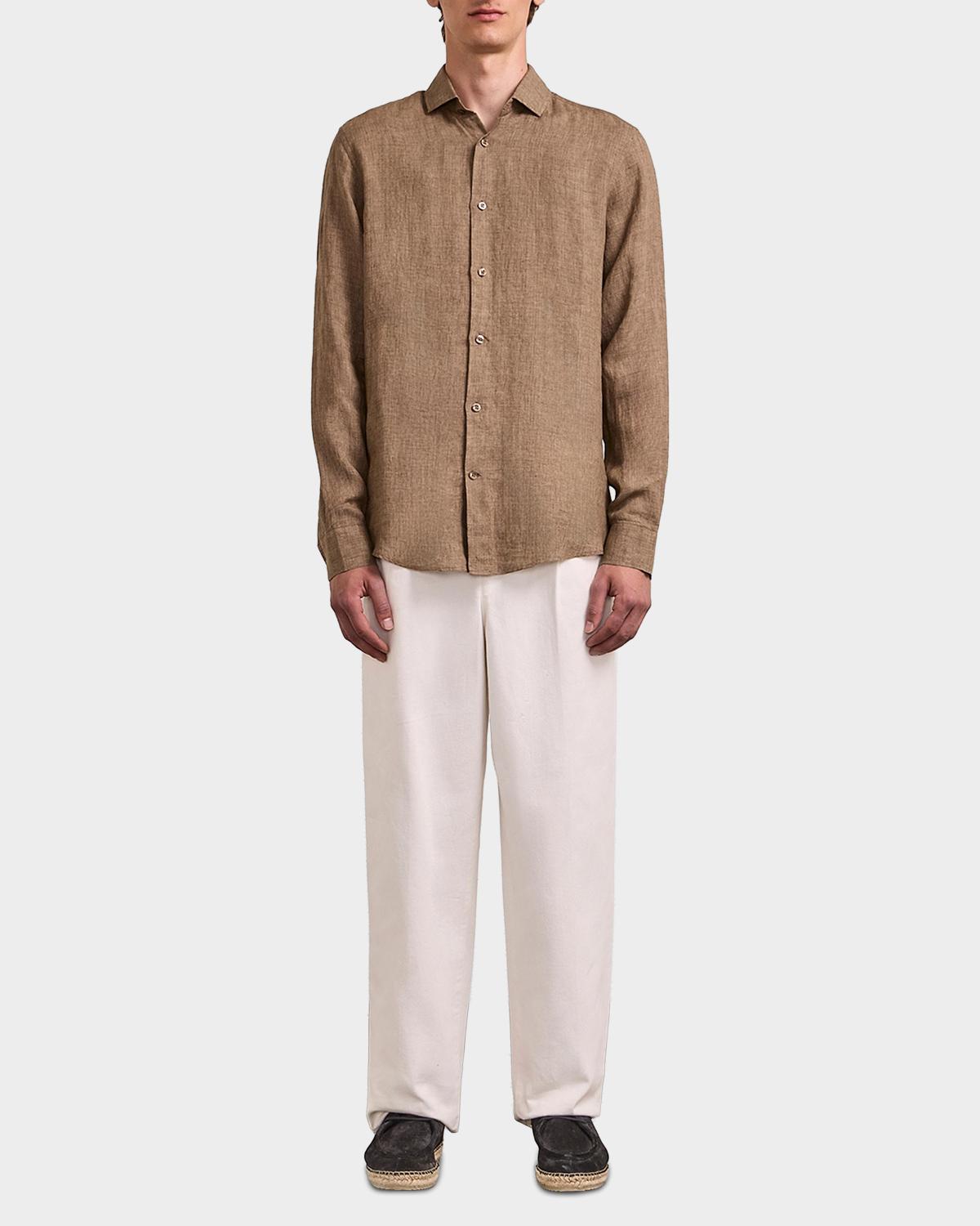 Frescobol Carioca Men's Antonio Linen Button-Front Shirt