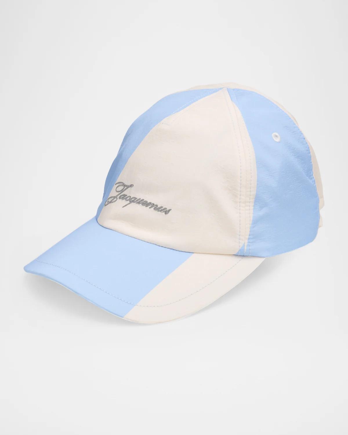 Jacquemus Men's The Casquette Logo Nylon Baseball Cap