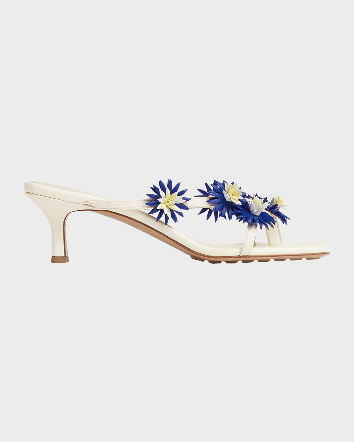 Bottega Veneta Riva Floral Leather Kitten-Heel Sandals | Thumbnail 3 Bottega Veneta Riva Floral Leather Kitten-Heel Sandals | Thumbnail 3