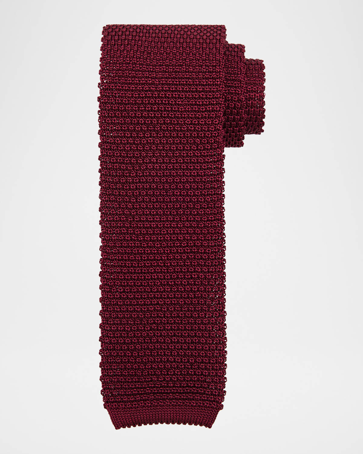 Brunello Cucinelli Men 's Silk Knit Tie | Thumbnail 4 Brunello Cucinelli Men 's Silk Knit Tie | Thumbnail 4