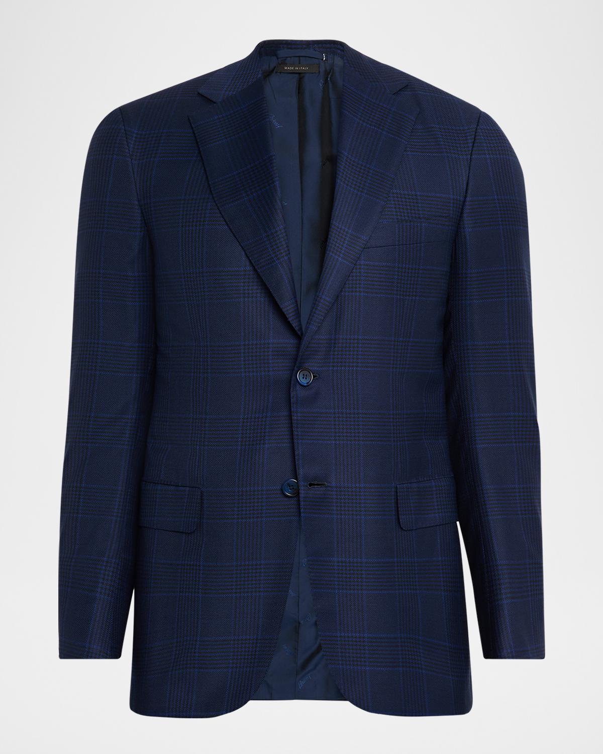 Brioni Men's Wool Plaid Single-Breasted Sport Coat