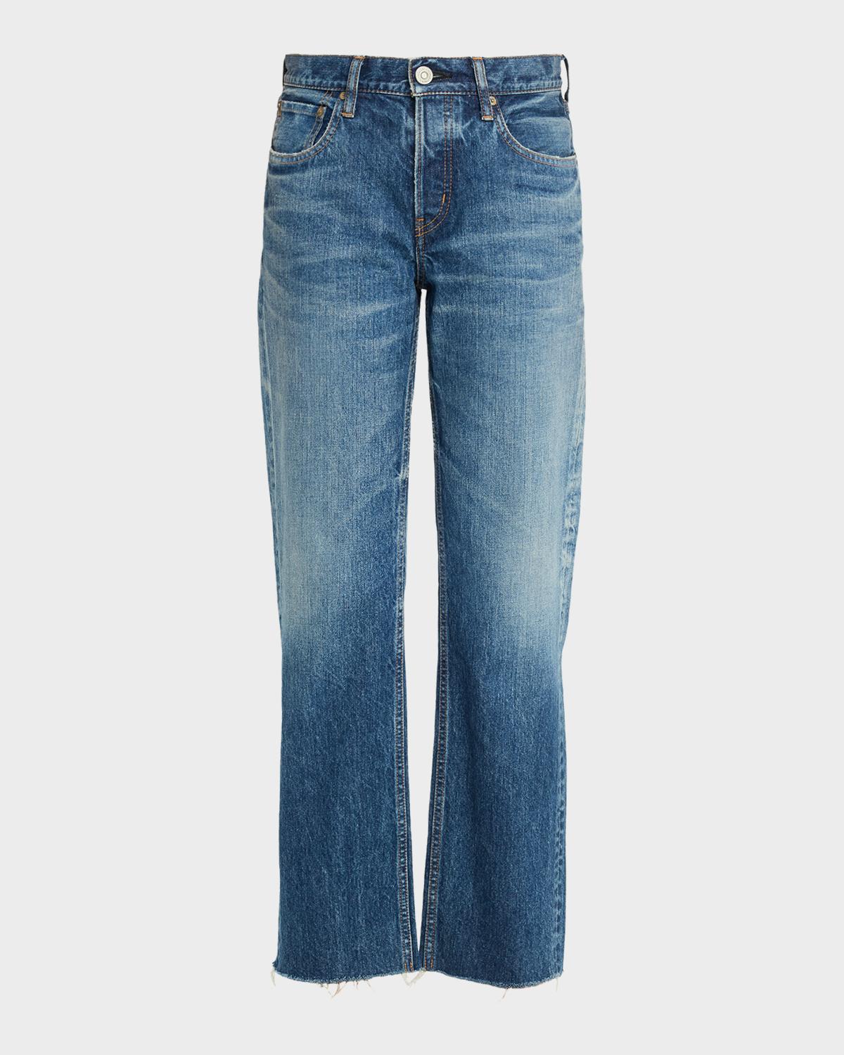 MOUSSY VINTAGE Needham Faded Straight-Leg Jeans