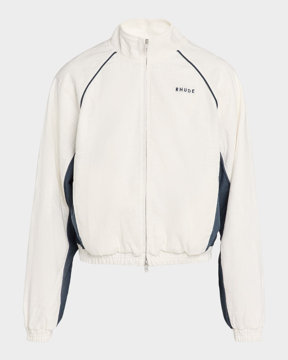Men & apos;s Ramona Contrast-Piping Linen Track Jacket