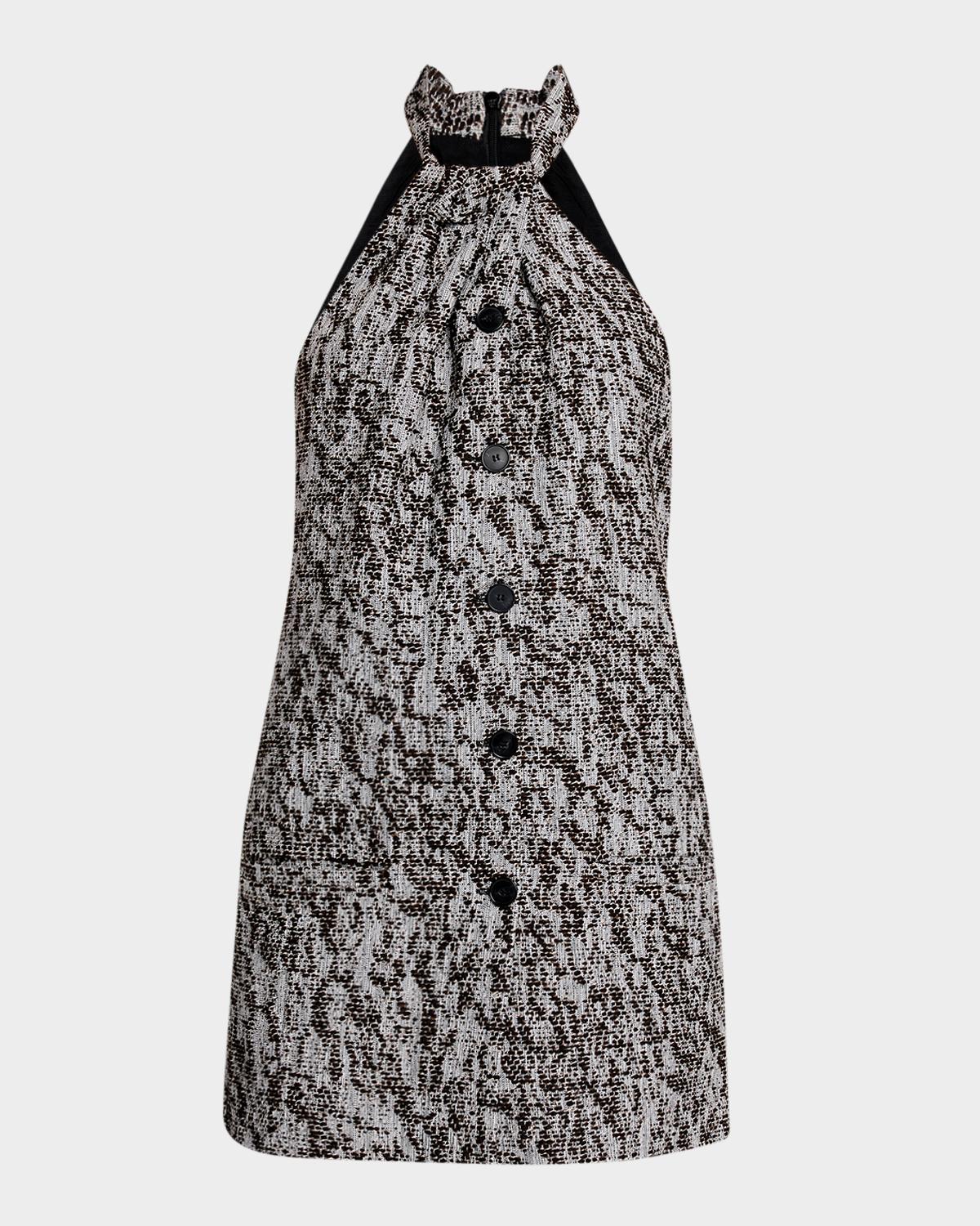 Iro Elara Woven Halter Mini Dress