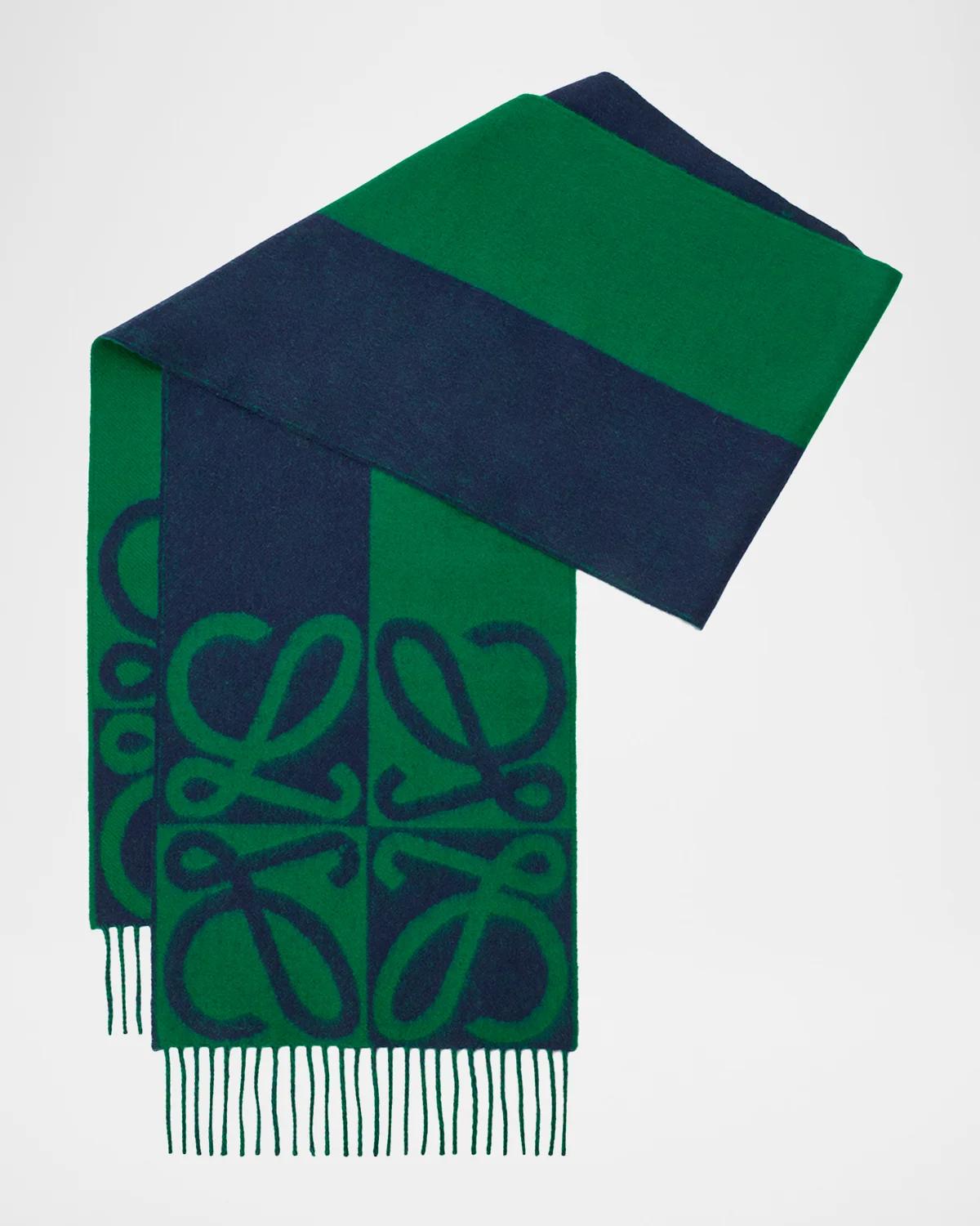 LOEWE Wool and Cashmere Anagram Scarf