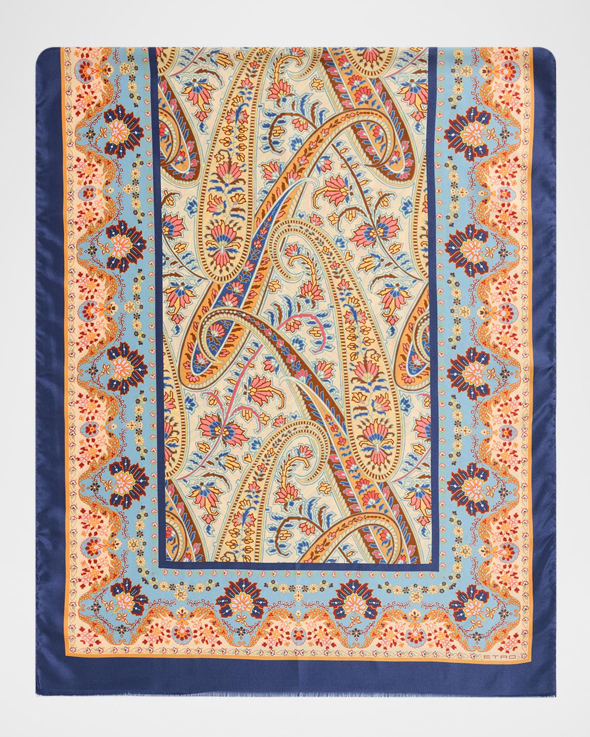 Etro Paisley Silk Scarf
