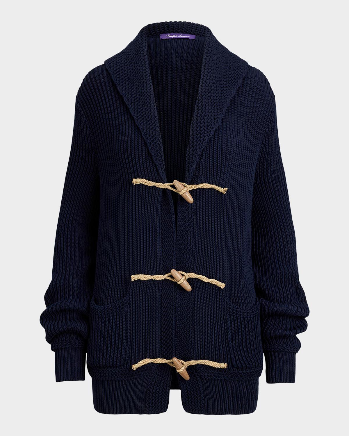 Ralph Lauren Collection Cotton-Silk Shawl-Collar Cardigan