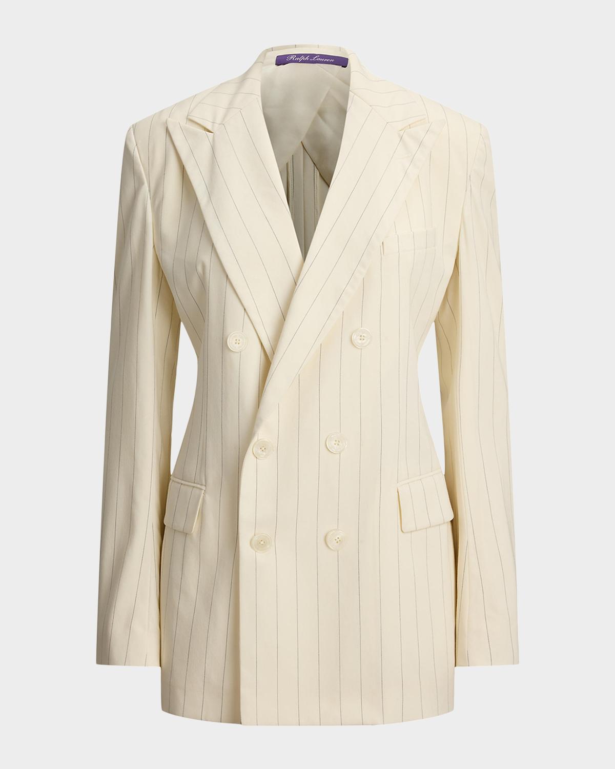 Ralph Lauren Collection Ramona Striped Wool Jacket