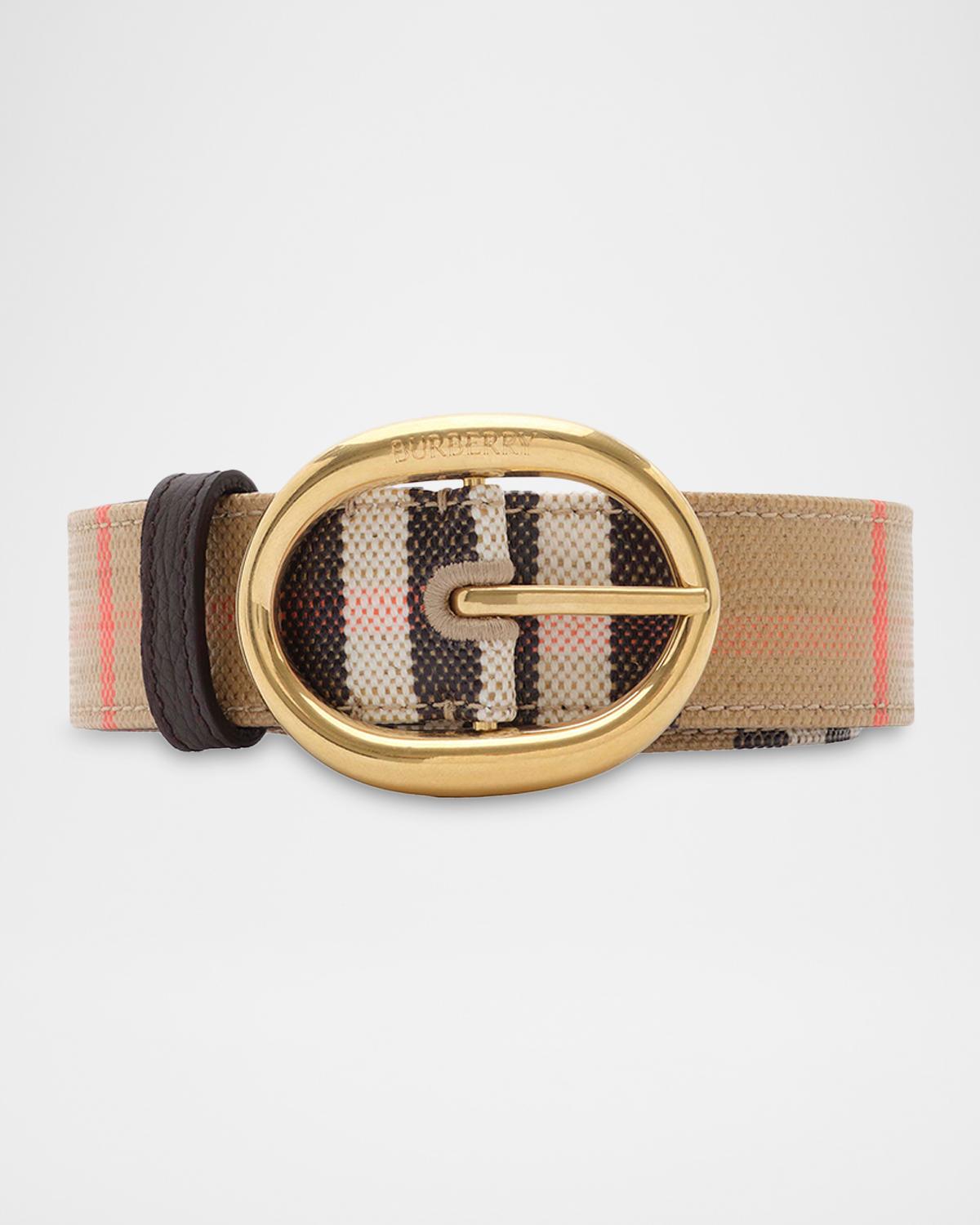 Burberry Reversible Check Bloomsbury Belt