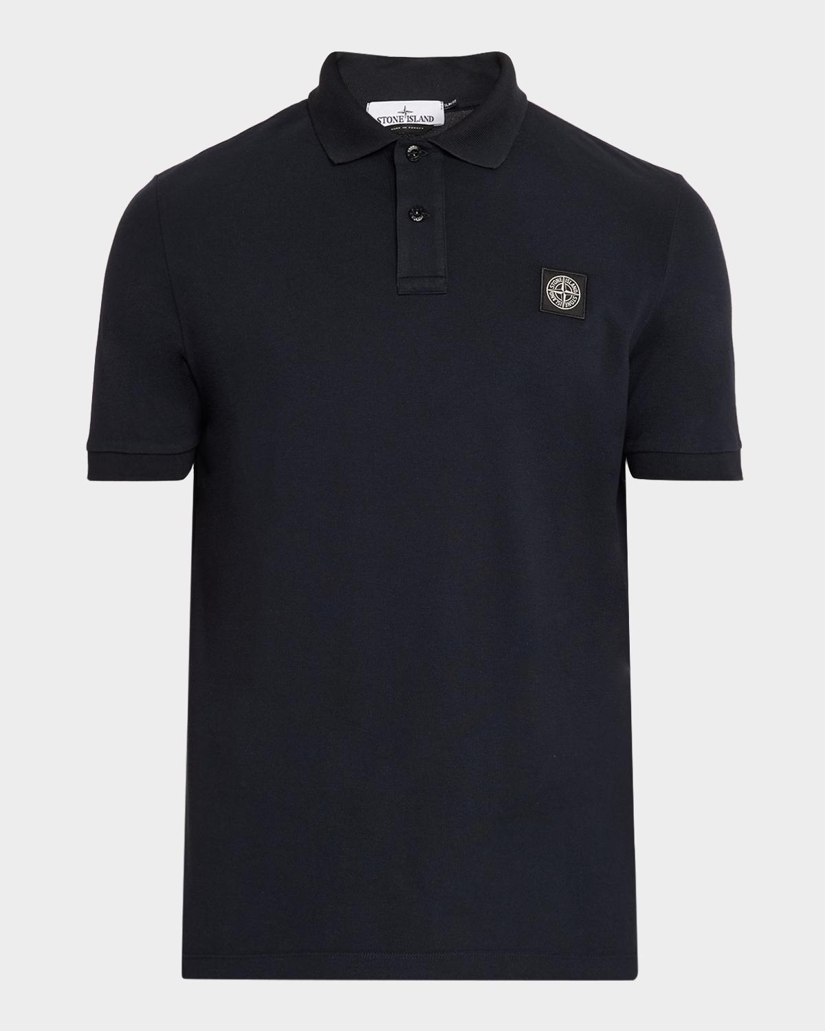 Stone Island Men's Cotton-Stretch Compass Badge Polo Shirt