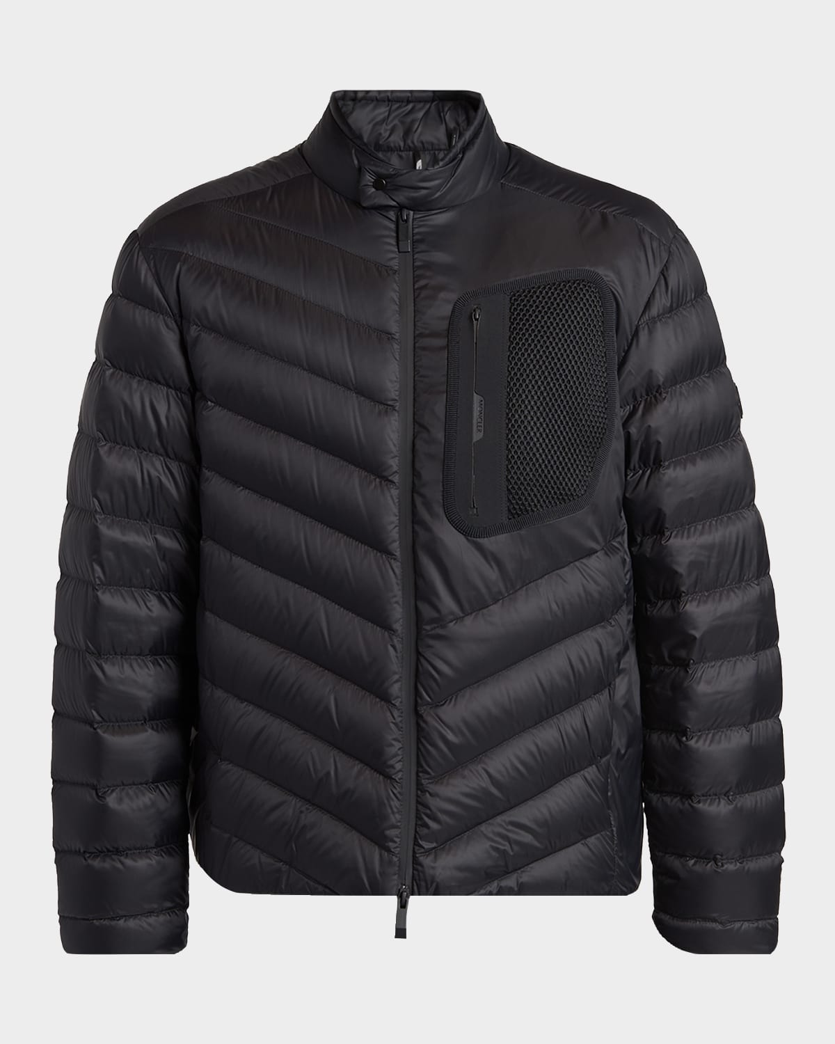 Men & apos;s Mackinac Diagonal-Quilted Down Biker Jacket