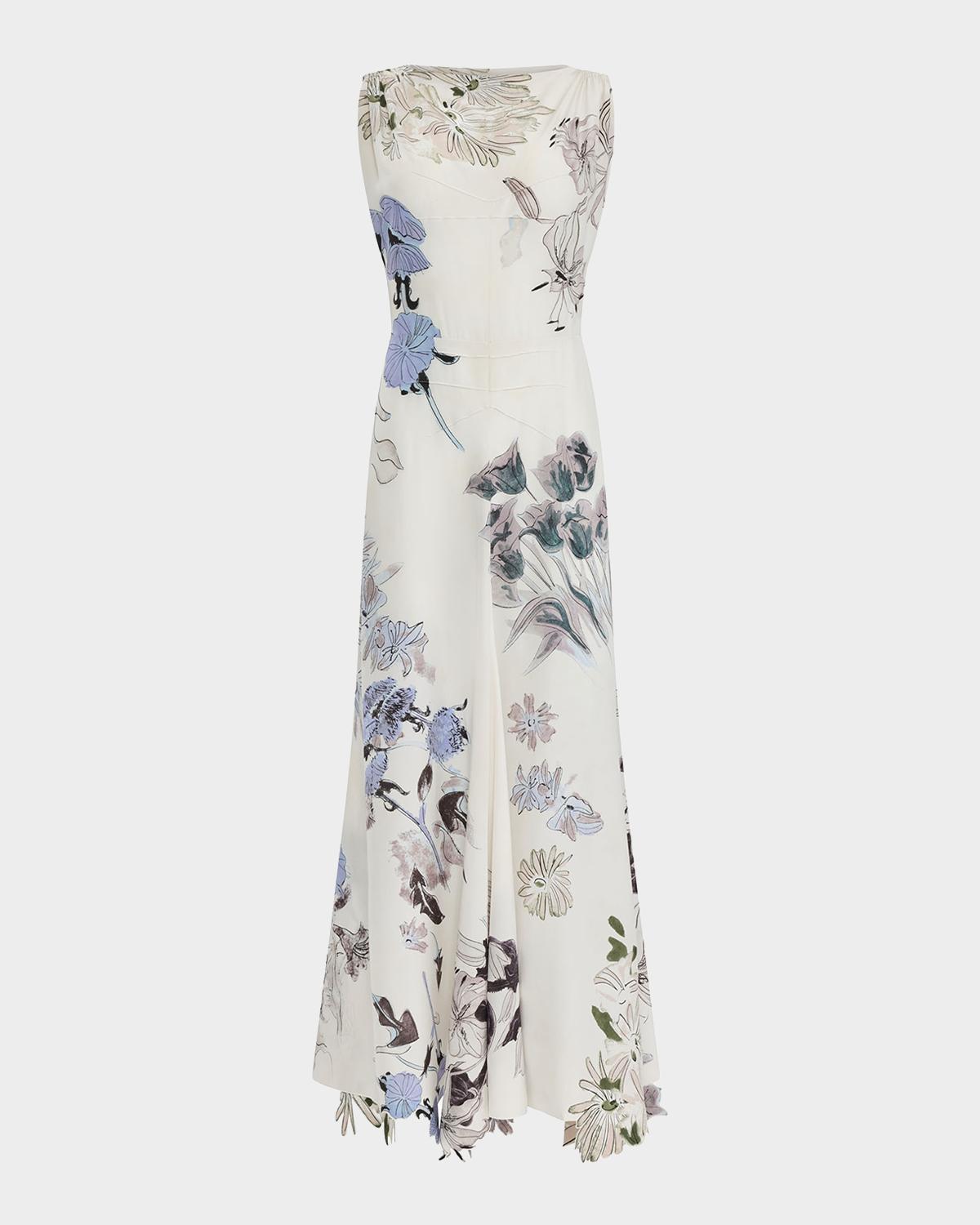 Altuzarra Carrol Floral Silk Midi Dress