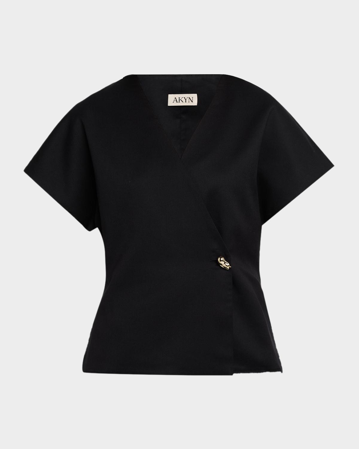 Akyn Studio Wool Wrap Top