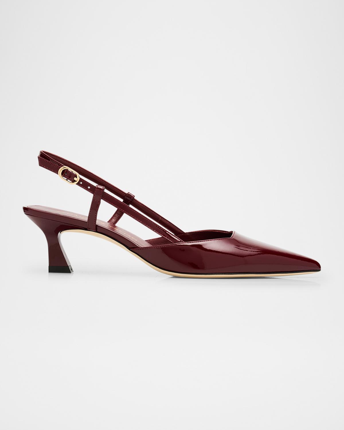 75Mm Vinnie Patent Leather Stuart Weitzman Kitten Heels