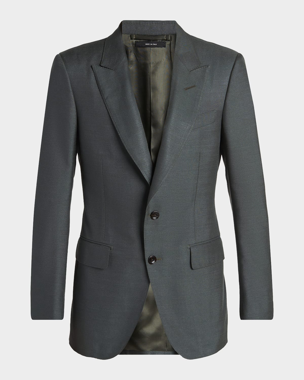 Tom Ford Men & Apos;s Peak Lapel Single-breasted Sport Coat In Blue