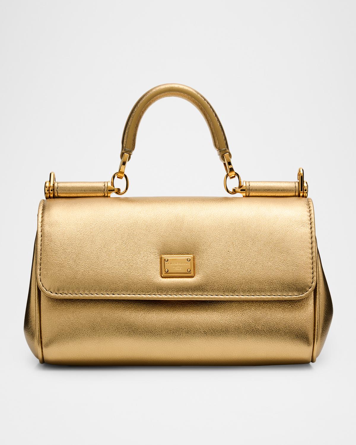 My Sicily Laminated Leather Top-Handle Bag