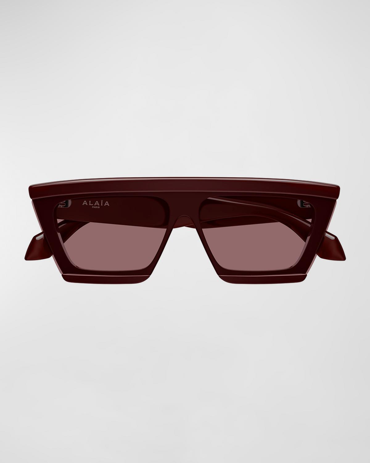 ALAÏA D-Frame 70mm Acetate Mask Sunglasses