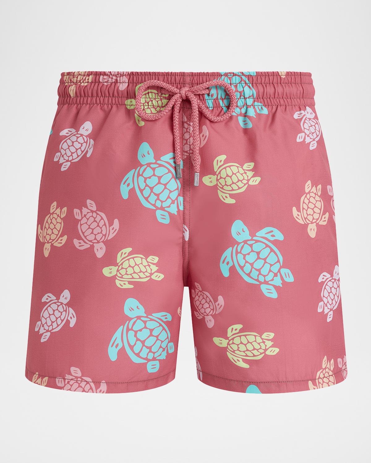 Vilebrequin Men's Multicolor Turtle Swim Trunks