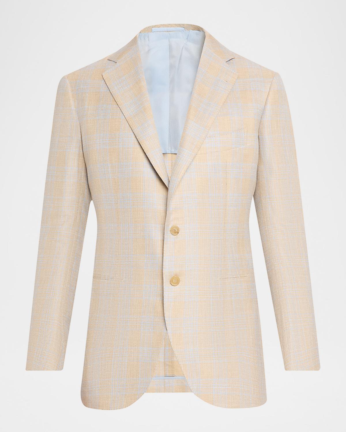 Cesare Attolini Men's Plaid Cashmere-Blend Sport Jacket
