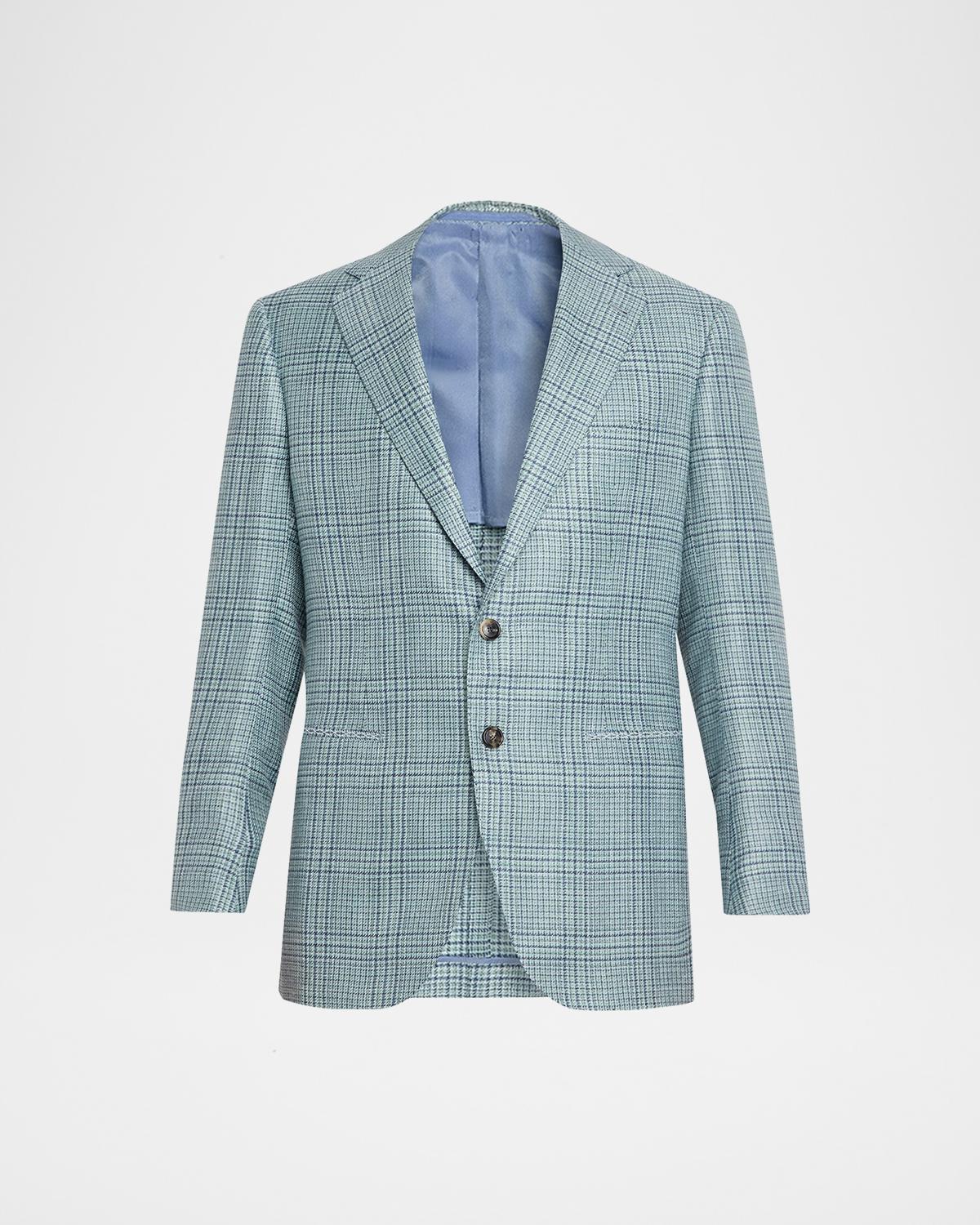 Cesare Attolini Men's Plaid Cashmere-Blend Sport Jacket