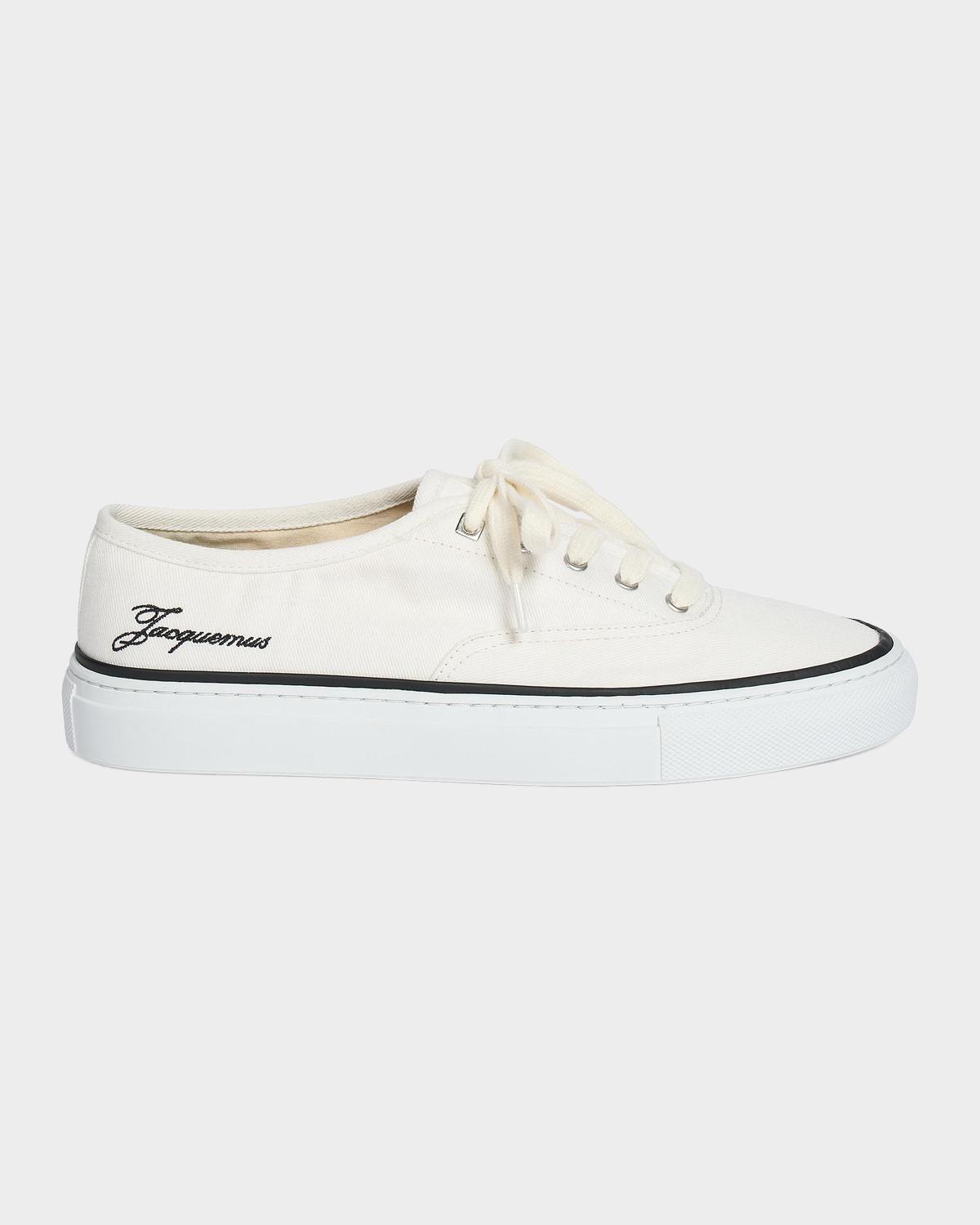 Jacquemus Les Fefe Canvas Low-Top Boat Sneakers