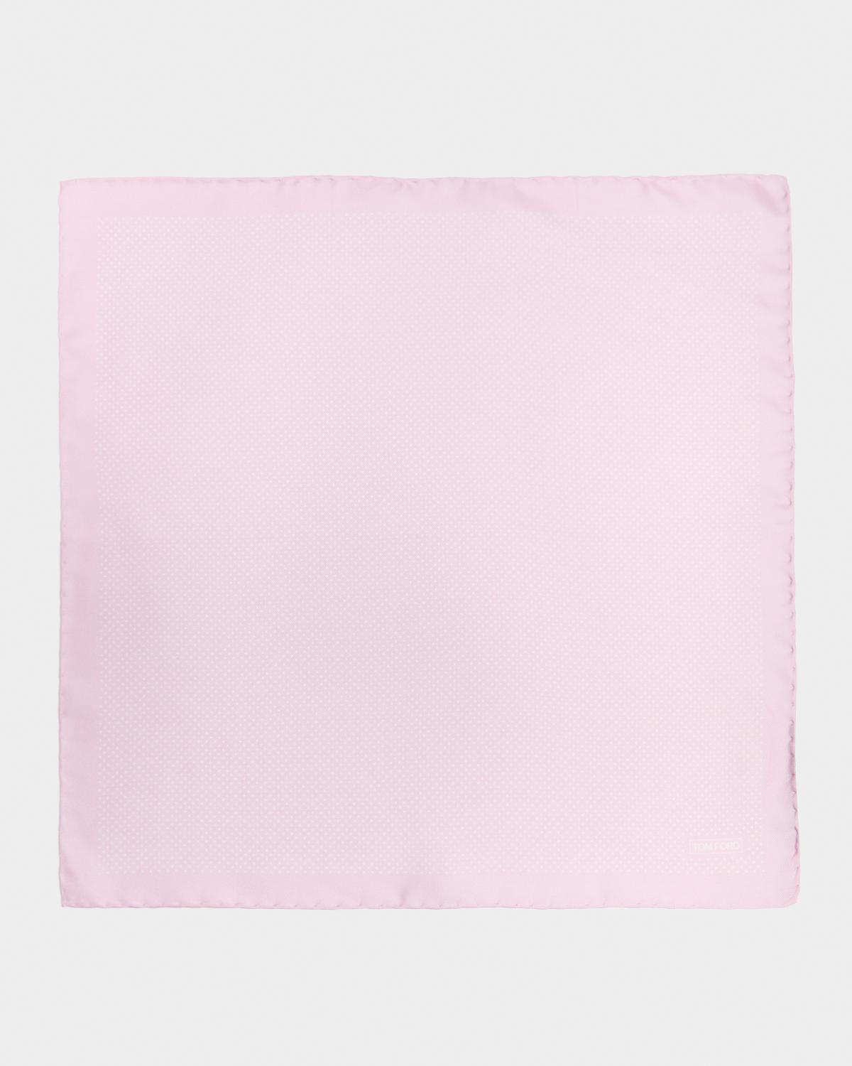 TOM FORD Men's Micro Polka Dot Silk Pocket Square