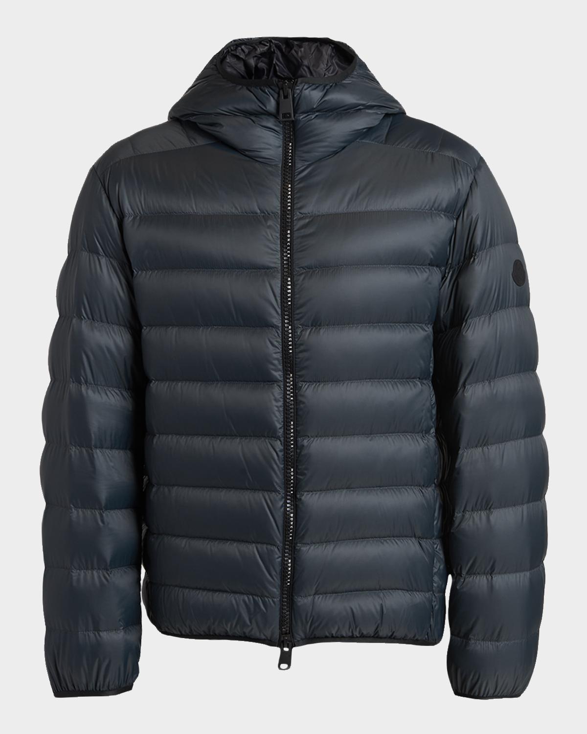 Moncler Men's Alrai Quilted Down Hooded Full-Zip Jacket