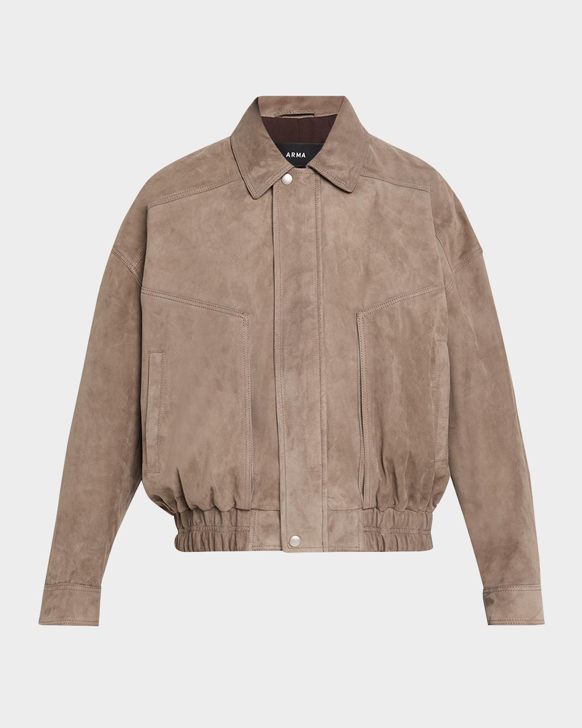 Arma Frederica Suede Bomber Jacket