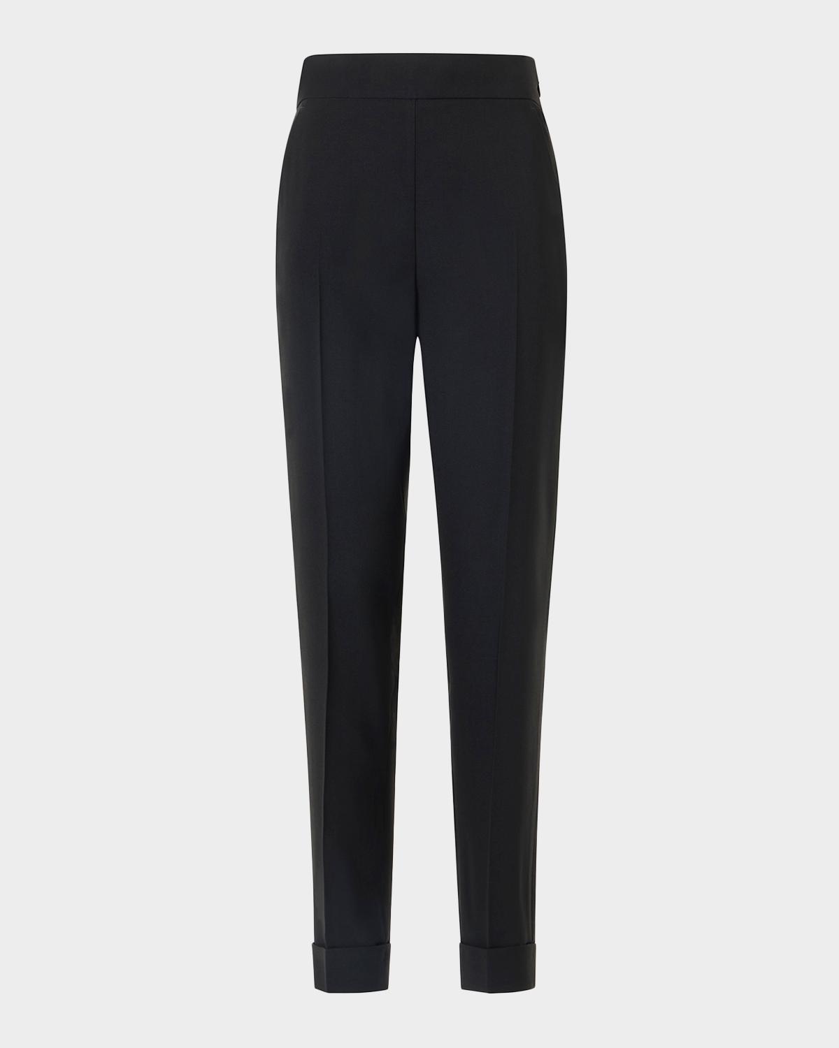 Akris Cuffed Wool-Blend Trousers