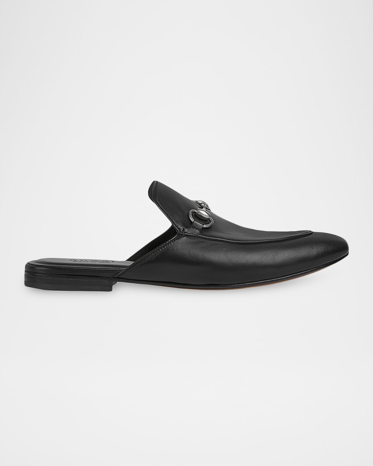 Gucci Men & Apos;s Leather Horsebit Mules In Blue